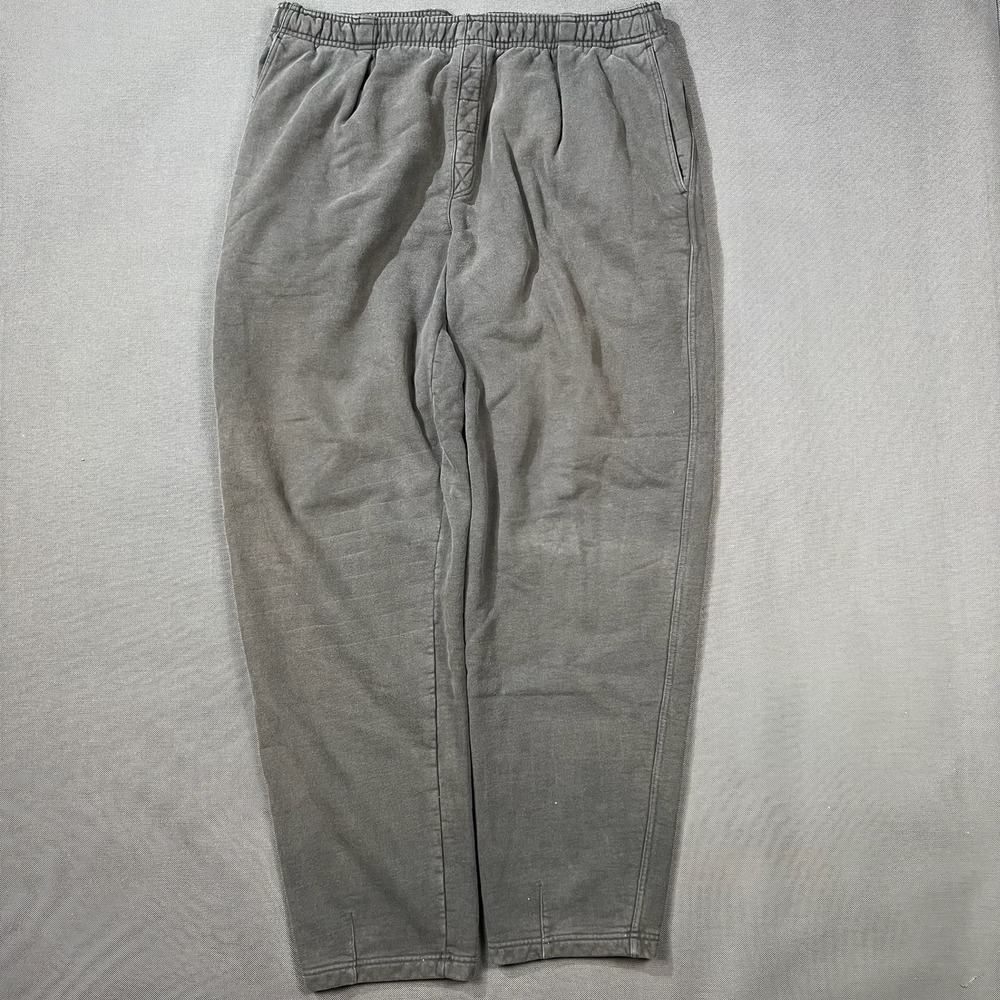 Tommy Bahama Mens Heavyweight Cotton Sweatpants Faded Black Large Vintage Style